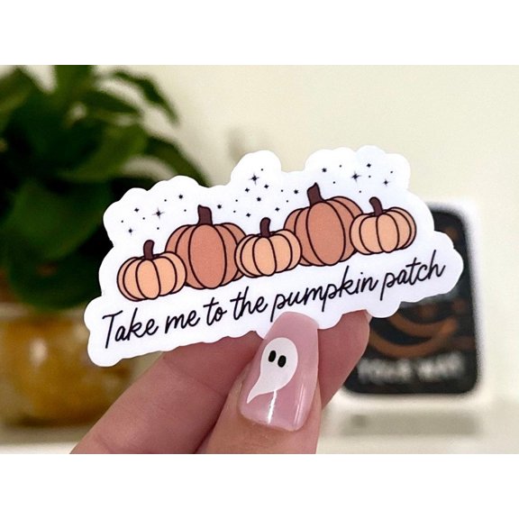 Take Me Pumpkin Patch Popular Waterbottle Sticker