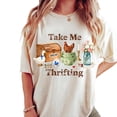 thumbnail image 1 of Take Me Thrifting Vintage Aesthetic T-Shirt – Cottagecore Thrift Lover Graphic Tee, Cute Retro Shirt Gift for Women, 1 of 6