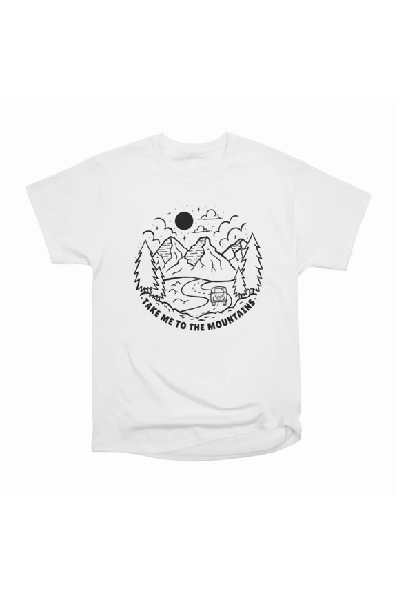 Take Me To Mountains Camping Quote T-Shirt Tee Gift For Him Merch For Her Apparel For Frie