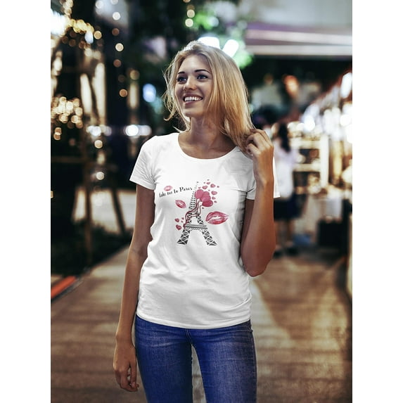 Take Me To Paris! Tower T-Shirt Women -Image by Shutterstock, Female Small