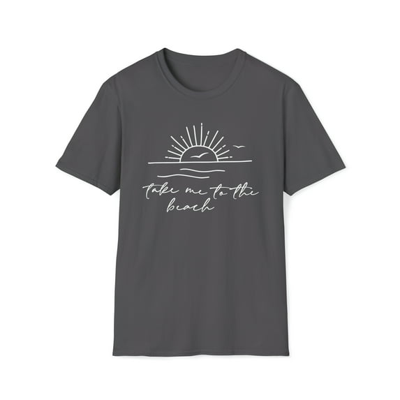 Take Me To The Beach, Gildan Unisex Softstyle T-Shirt, Graphic Tee, S-3XL
