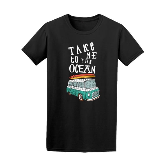 Take Me To The Ocean Vintage Van Tee Men's -Image by Shutterstock