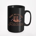 thumbnail image 1 of Take Me to the Rodeo feat. Cowboy Boots Art Merch Gift, Black 15oz Ceramic Mug, 1 of 5