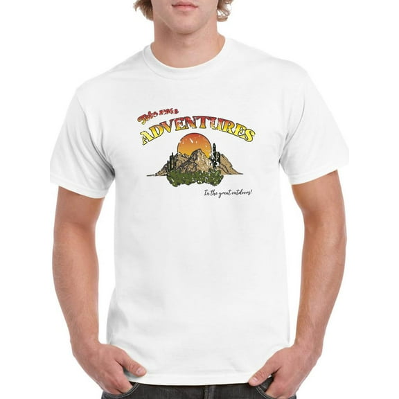 Take More Adventures! T-Shirt Men -Smartprints Designs, Male Large