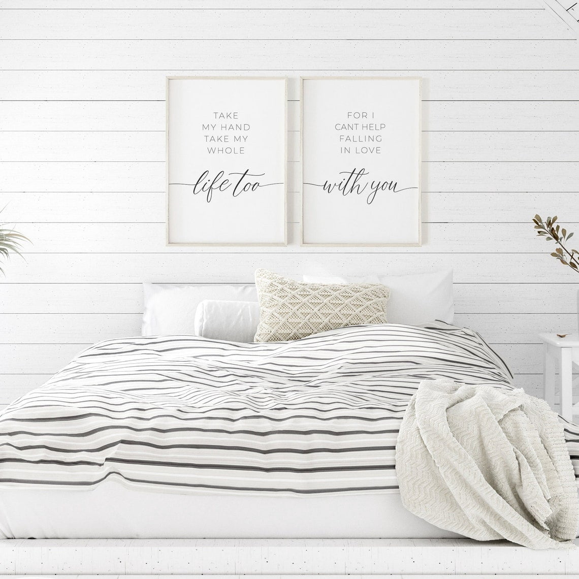 Take My Hand Take My Whole Life Too Bedroom Declove Lyrics Poster, Set ...
