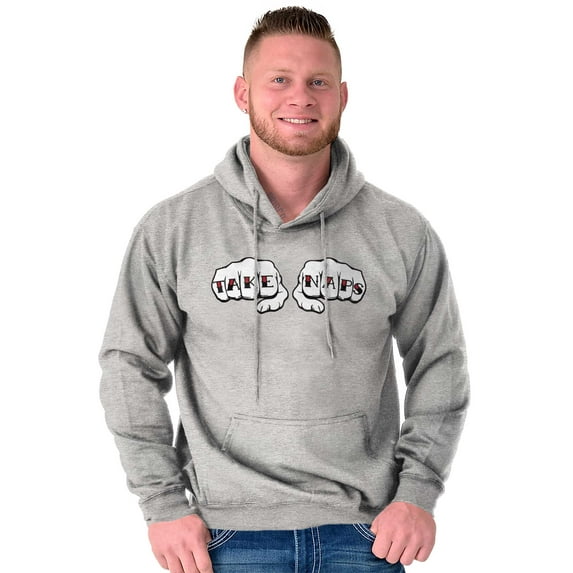 Take Naps Knuckles Relaxed Chill Gym Hoodie Sweatshirt Women Men Brisco Brands S