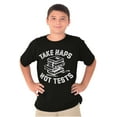 thumbnail image 1 of Take Naps Not Tests Sleepy Nerdy Gym Crewneck T Shirts Boy Girl Teen Brisco Brands XS, 1 of 5