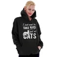 thumbnail image 1 of Take Naps and Pet Cats Funny Cute Hoodie Sweatshirt Women Brisco Brands L, 1 of 6