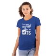 thumbnail image 1 of Take Naps and Pet Cats Funny Cute Womens Slim Fit Graphic Tee Brisco Brands S, 1 of 5
