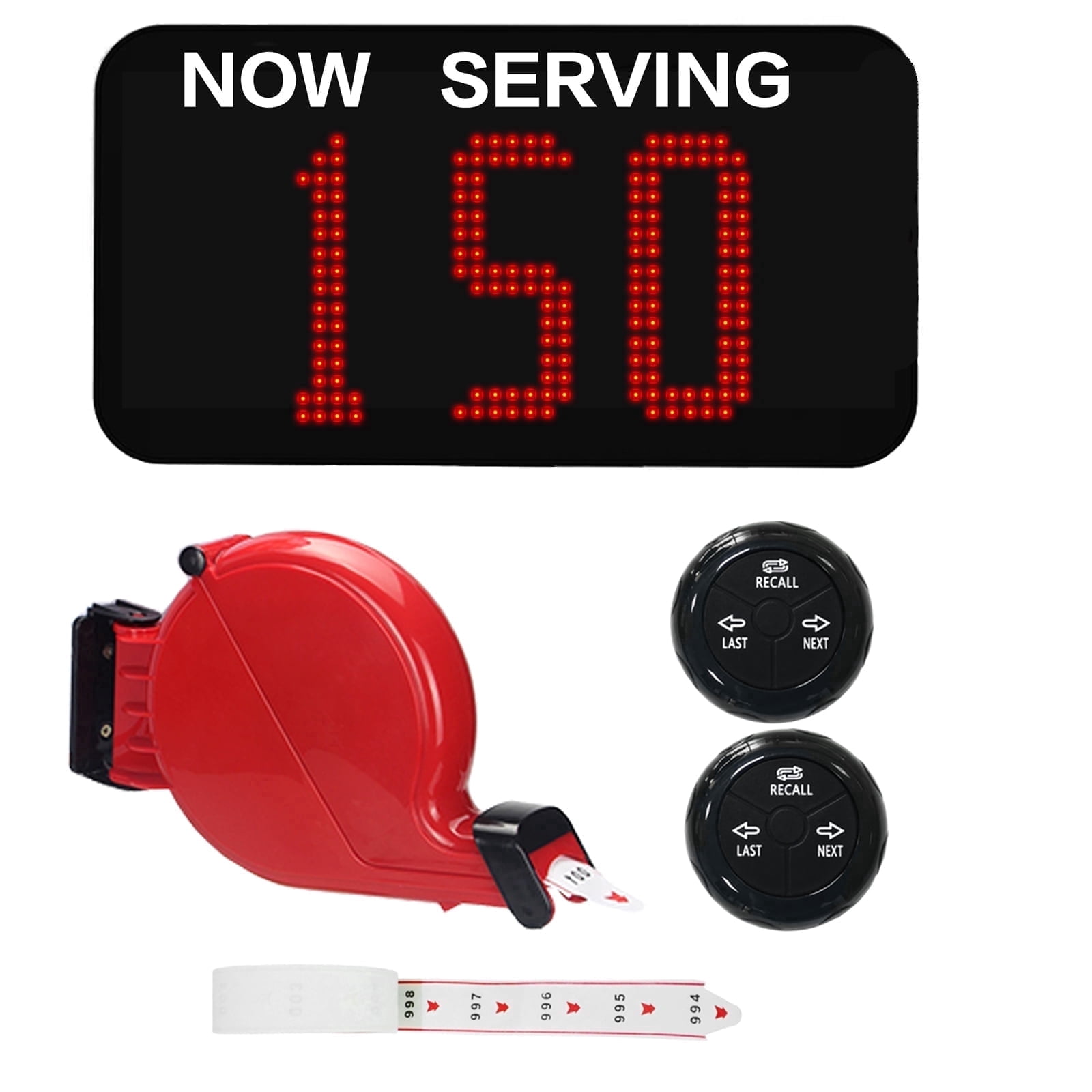 KOQICALL Wireless Take a Number System, Queue Calling System with 2 ...