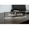thumbnail image 1 of Take One 2" x 8" Clear Acrylic - Office Desk Accessories D?cor, 1 of 1