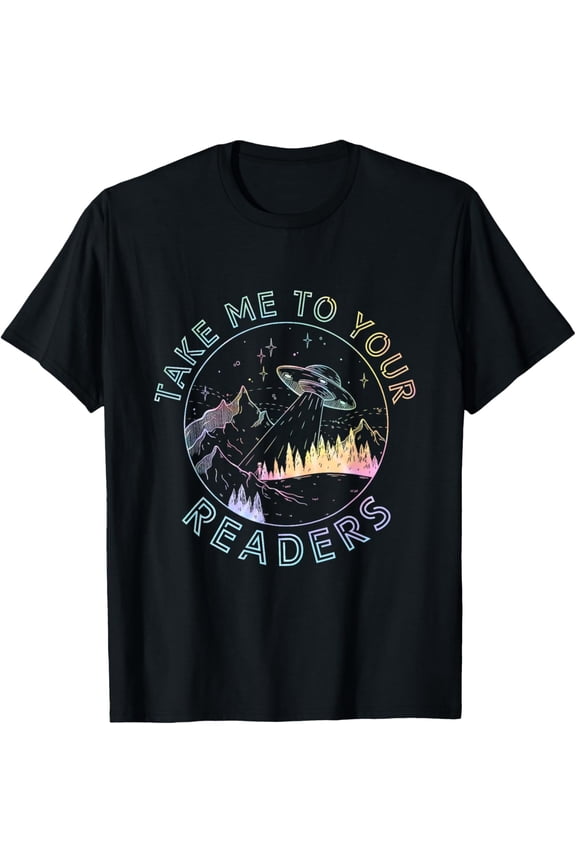 Take Reading English Teacher Library Alien Space T-S Tie Dye T-Shirt
