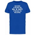 thumbnail image 1 of Take Risks, You Will Be Happy Tee Men's -Image by Shutterstock, 1 of 2