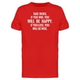 thumbnail image 1 of Take Risks, You Will Be Happy Tee Men's -Image by Shutterstock, 1 of 2