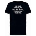 thumbnail image 1 of Take Risks, You Will Be Happy Tee Men's -Image by Shutterstock, 1 of 2