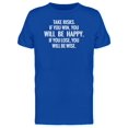thumbnail image 1 of Take Risks, You Will Be Happy Tee Men's -Image by Shutterstock, 1 of 2