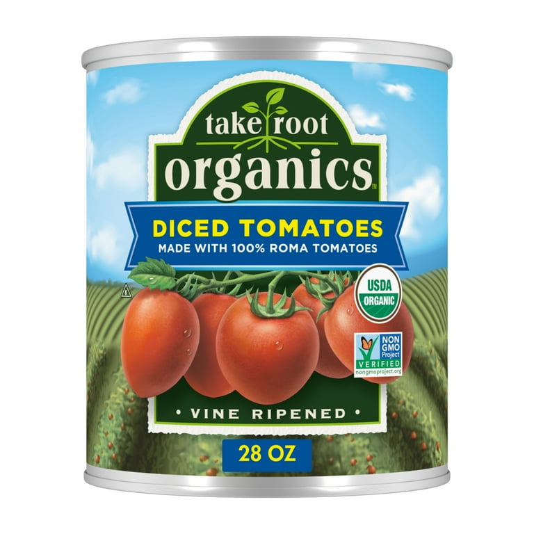 Take Root Organics Diced Tomatoes, USDA Certified Organic, Non-GMO
