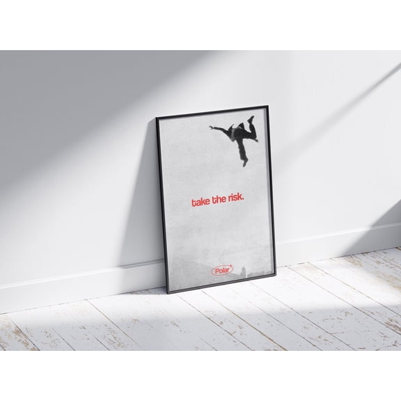 Take The Risk Poster, Trendy Wall Art, Unframed Paper Poster 8x10in