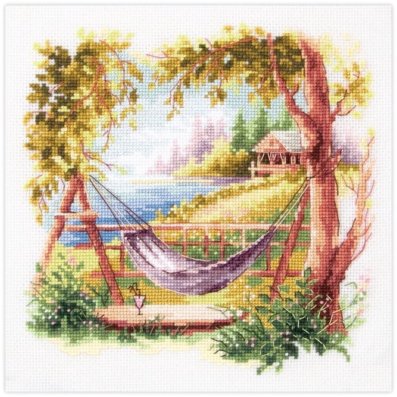 Wizardi Counted Cross-Stitch Kit - Take Time to Relax 70-10 Magic Needle