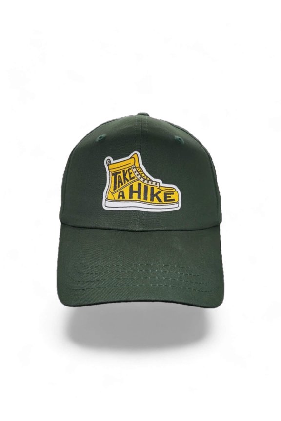Take a Hike Embroidered Low Profile Dad Cap - Outdoor Adventure Baseball Hat with Patch
