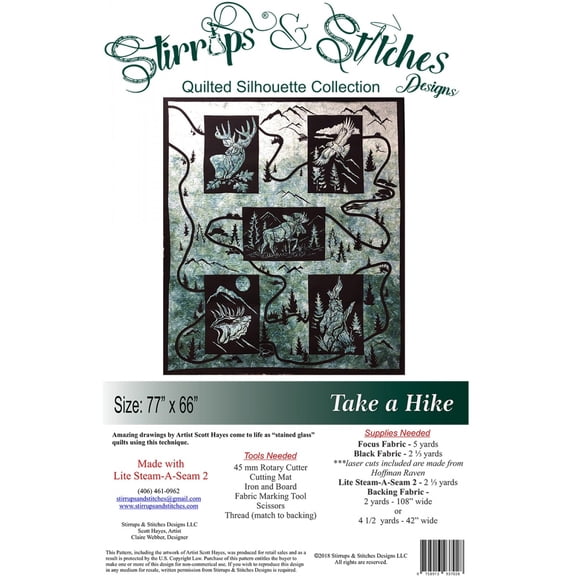 Take a Hike Quilt Kit 77in x 66in