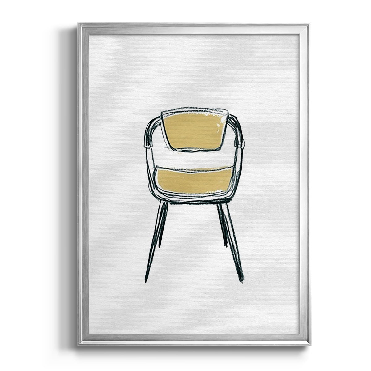 Take a Seat II Premium Framed Print, in Gold, Black, or Silver - Ready to Hang
