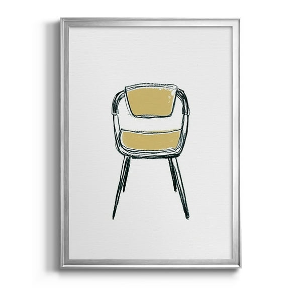 Take a Seat II Premium Framed Print, in Gold, Black, or Silver - Ready to Hang