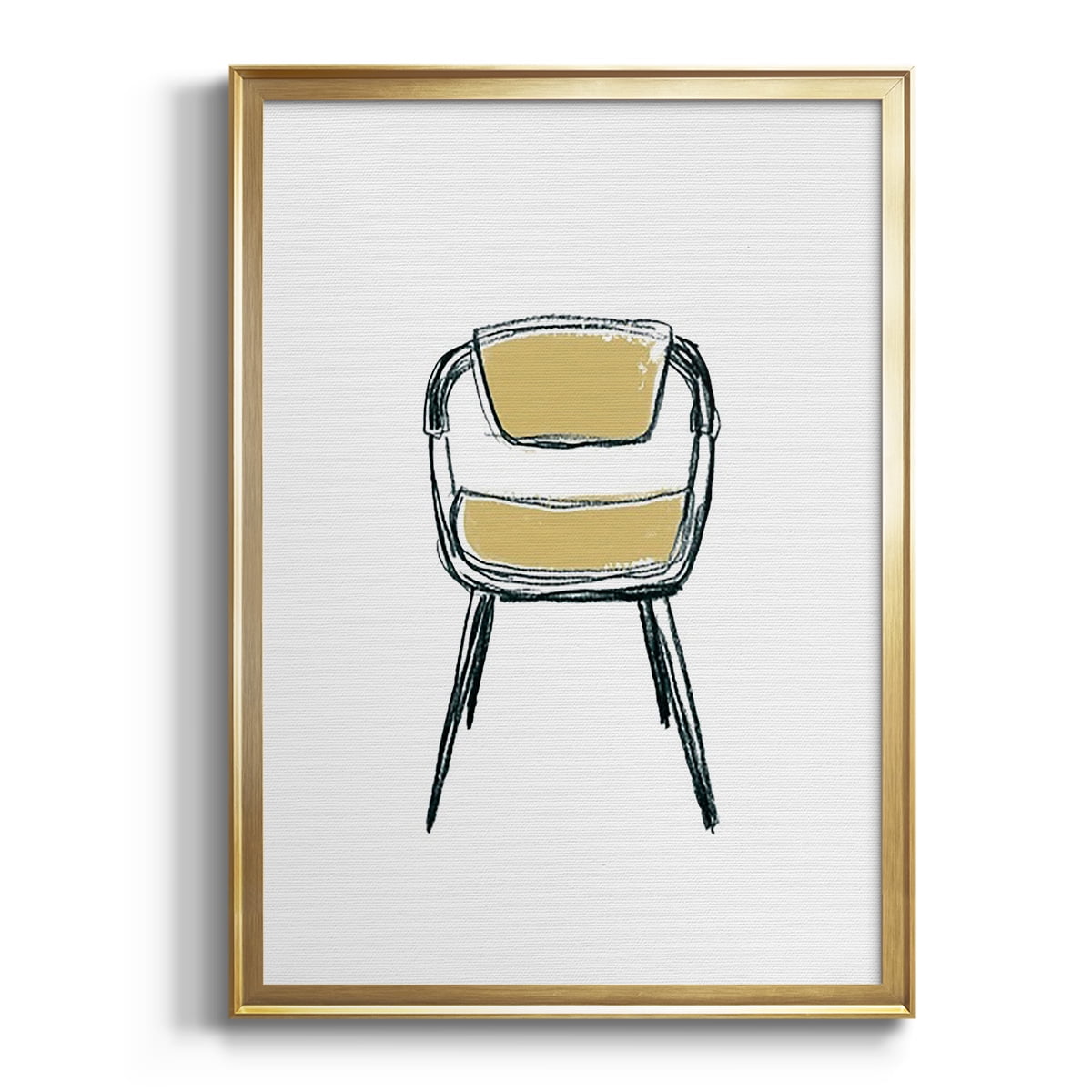 Take a Seat II Premium Framed Print, in Gold, Black, or Silver - Ready to Hang