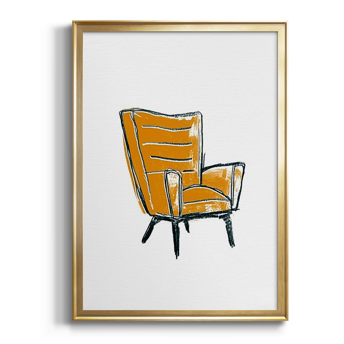 Take a Seat III Premium Framed Print, in Gold, Black, or Silver - Ready to Hang
