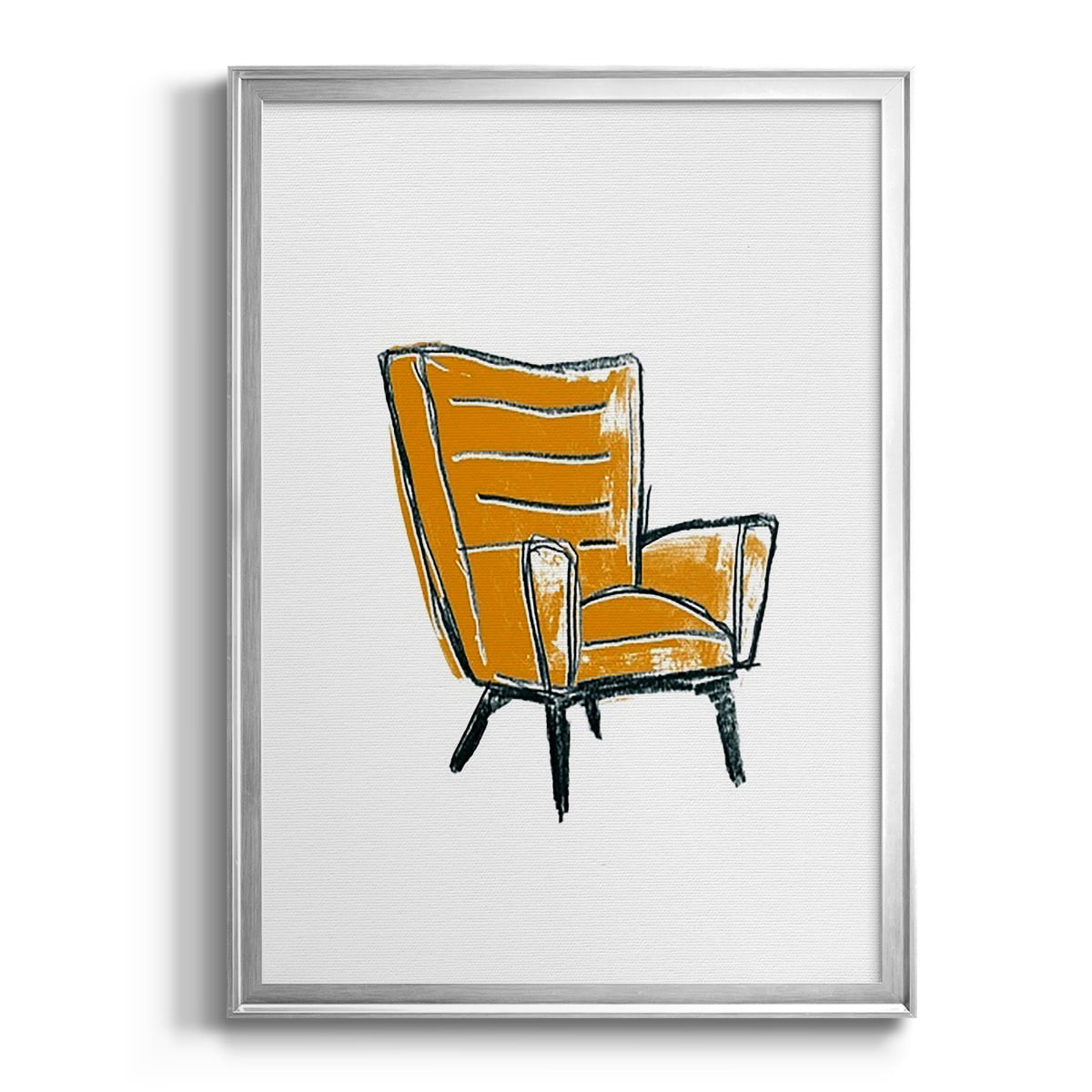 Take a Seat III Premium Framed Print, in Gold, Black, or Silver - Ready to Hang