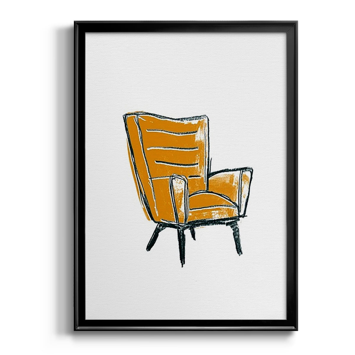 Take a Seat III Premium Framed Print, in Gold, Black, or Silver - Ready to Hang