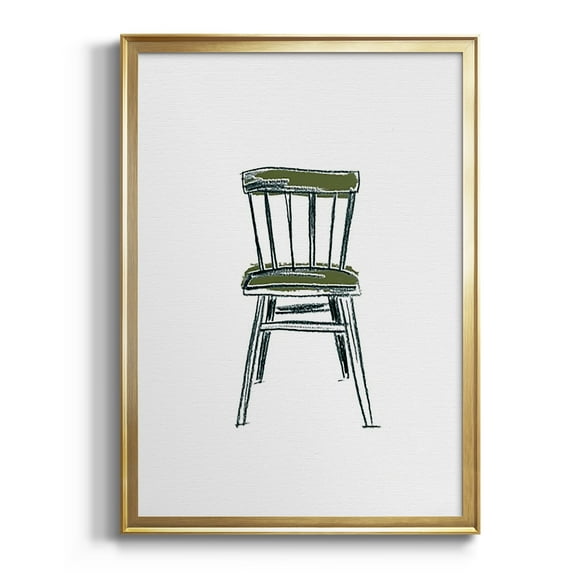 Take a Seat IV Premium Framed Print, in Gold, Black, or Silver - Ready to Hang