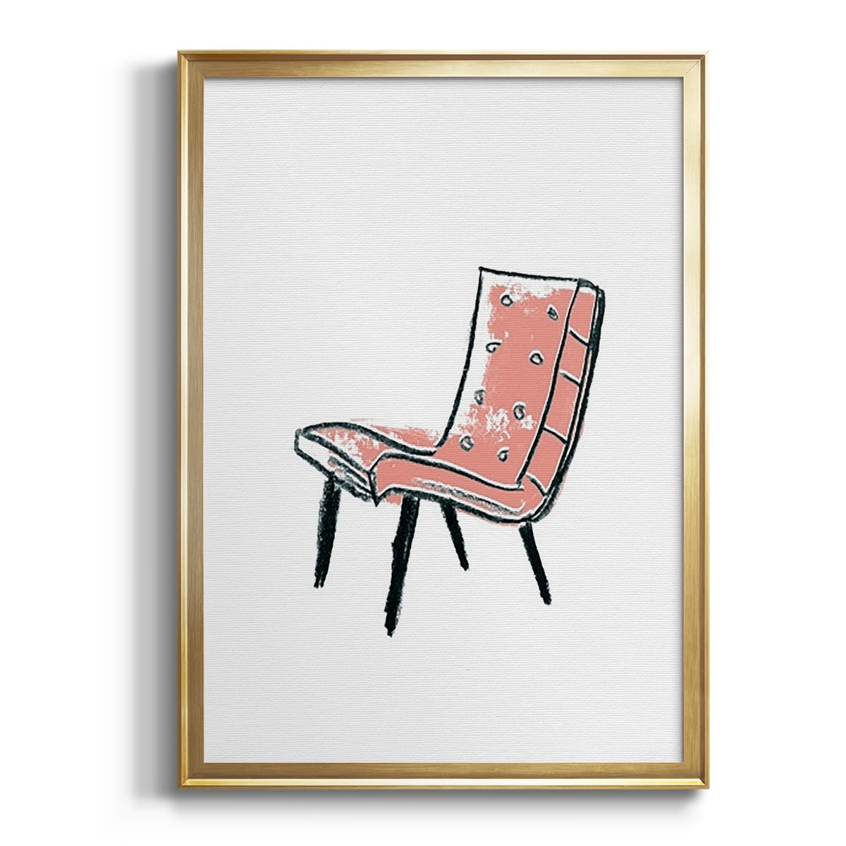 Take a Seat IX Premium Framed Print, in Gold, Black, or Silver - Ready to Hang