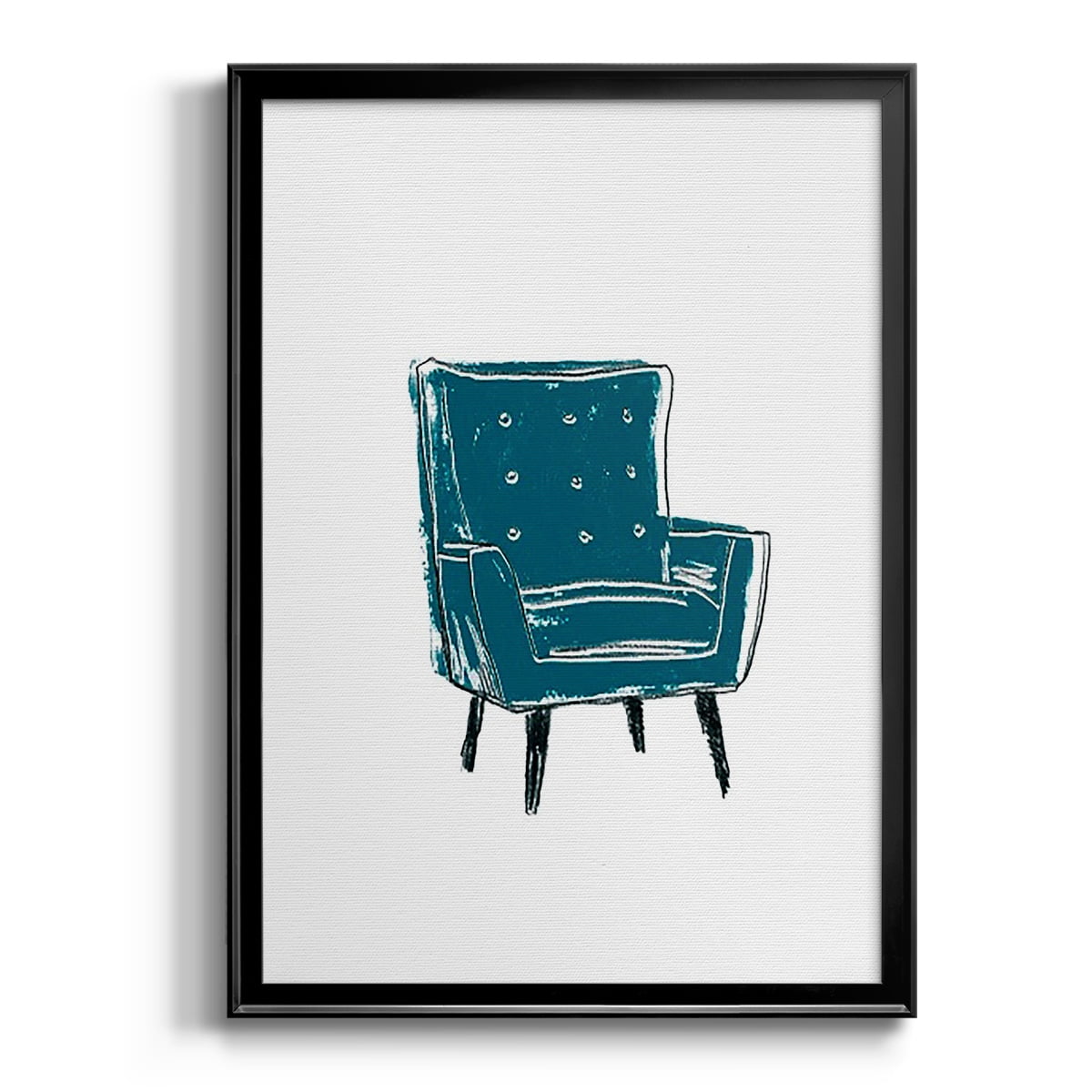 Take a Seat VII Premium Framed Print, in Gold, Black, or Silver - Ready to Hang