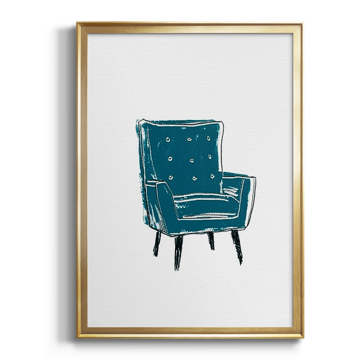 Take a Seat VII Premium Framed Print, in Gold, Black, or Silver - Ready to Hang