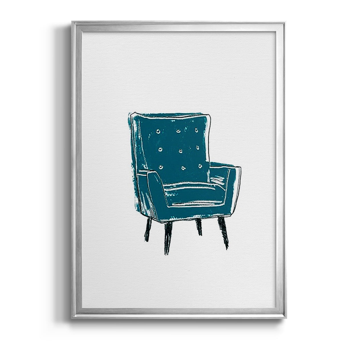 Take a Seat VII Premium Framed Print, in Gold, Black, or Silver - Ready to Hang