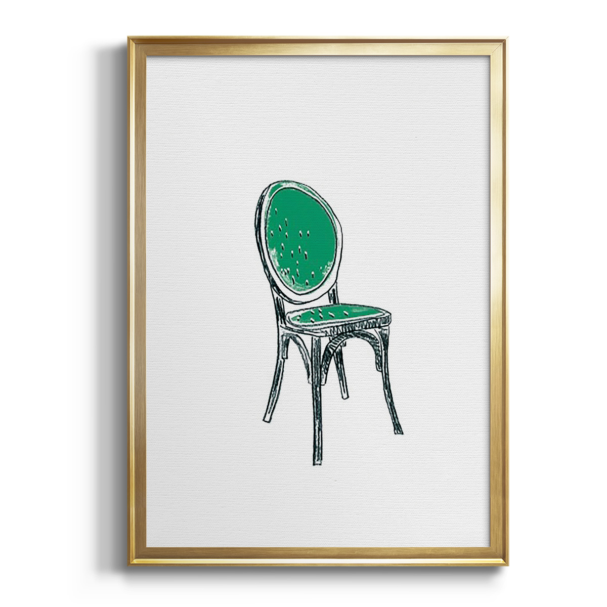 Take a Seat VIII Premium Framed Print, in Gold, Black, or Silver - Ready to Hang