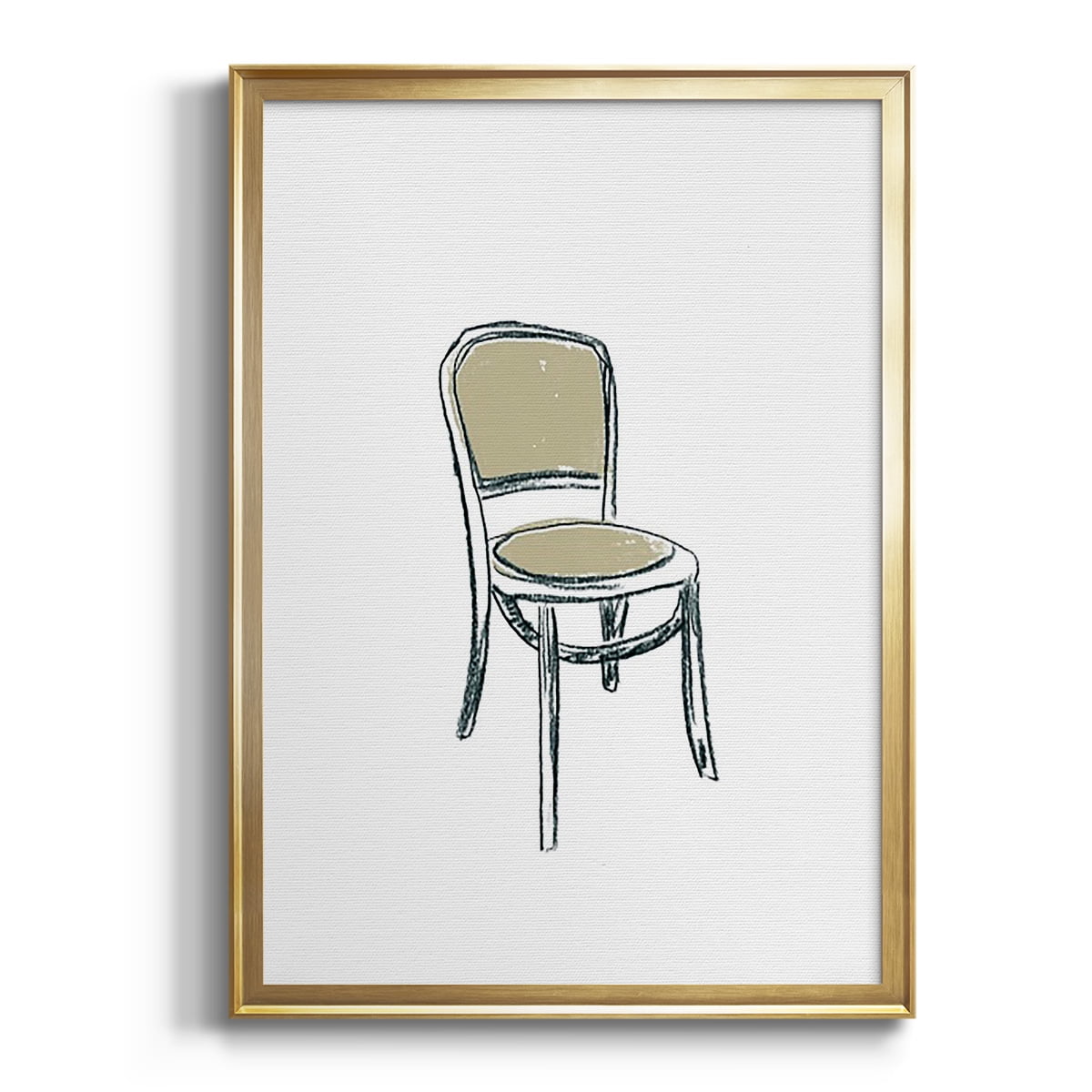 Take a Seat XI Premium Framed Print, in Gold, Black, or Silver - Ready to Hang