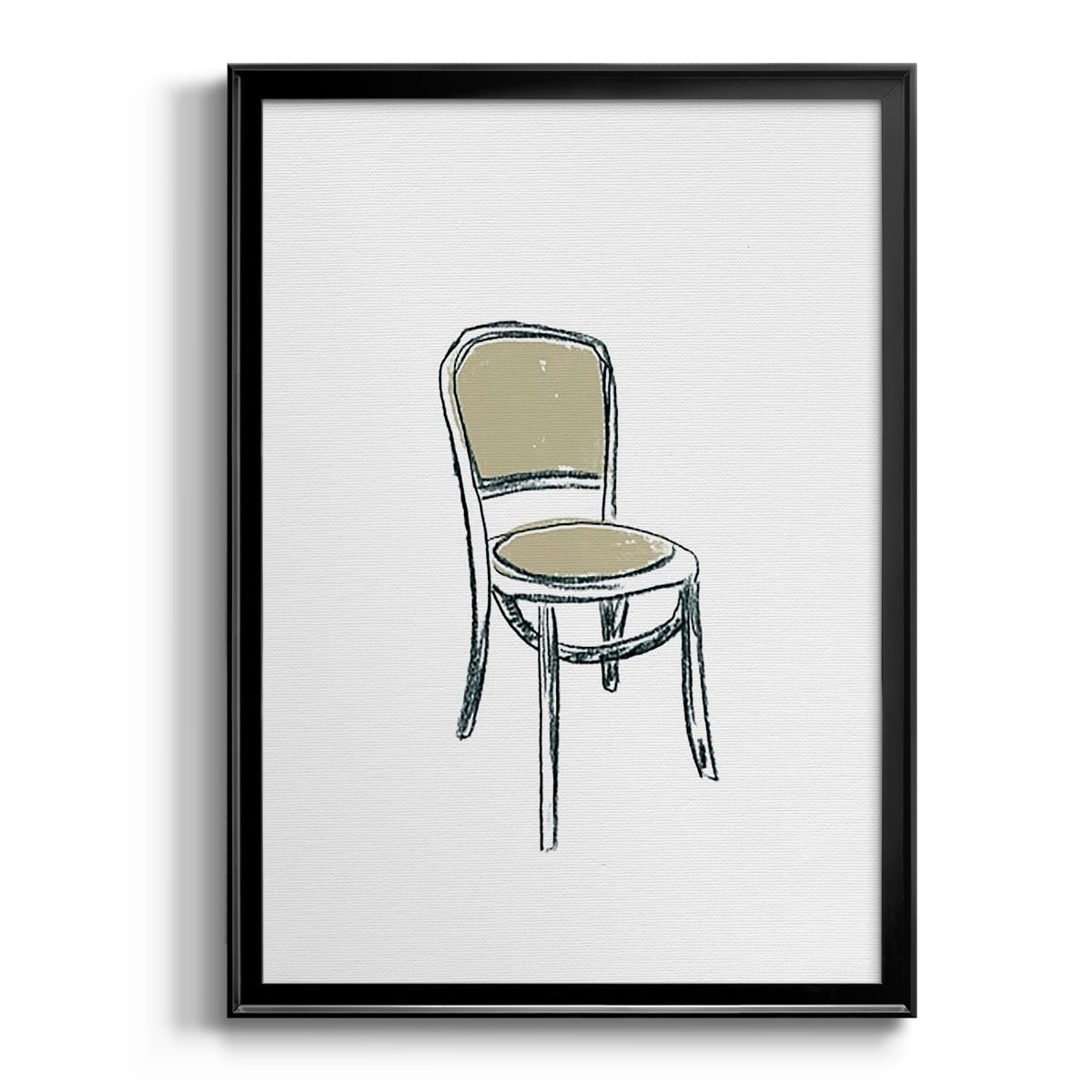 Take a Seat XI Premium Framed Print, in Gold, Black, or Silver - Ready to Hang