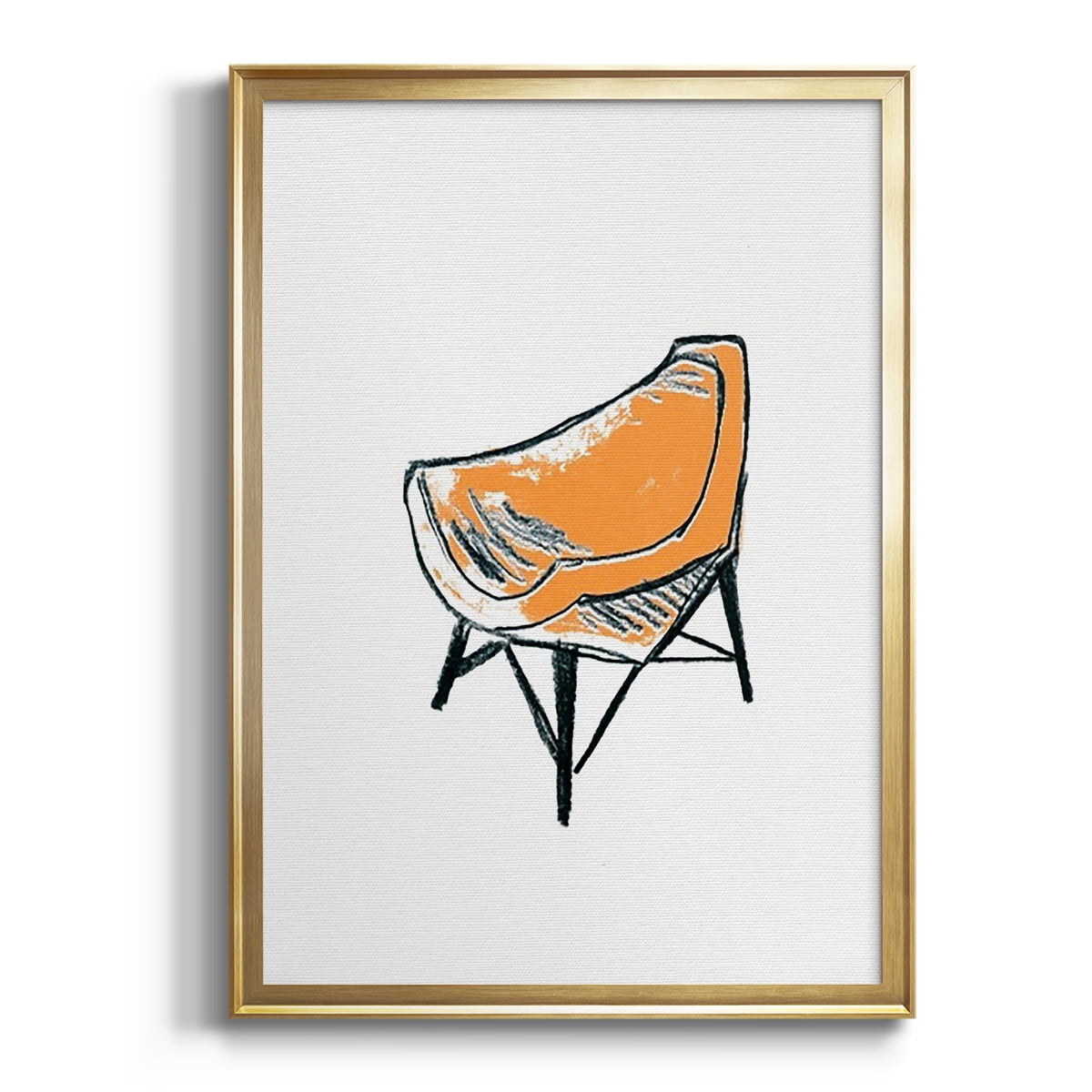 Take a Seat XII Premium Framed Print, in Gold, Black, or Silver - Ready to Hang