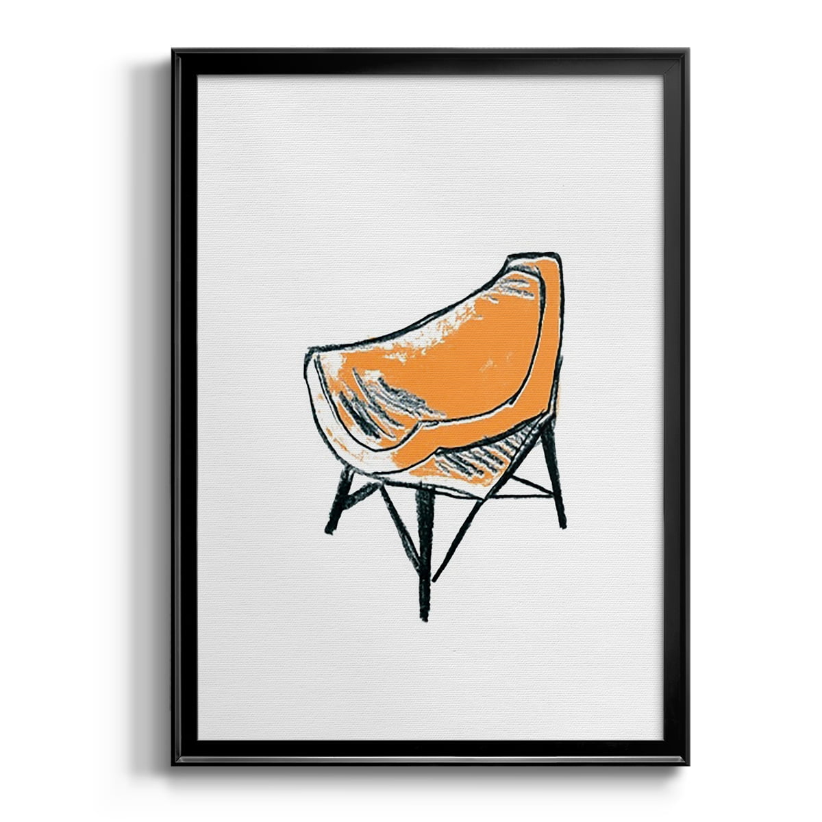 Take a Seat XII Premium Framed Print, in Gold, Black, or Silver - Ready to Hang