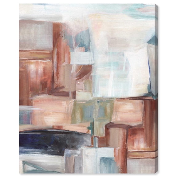 Take it Easy Canvas Print Neutral Abstract Art by Art Remedy, Gallery Wrapped, 24 x 30