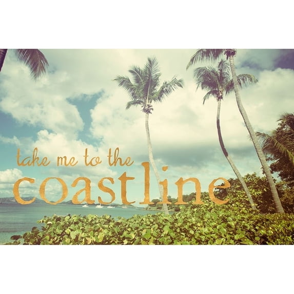 Take me to the Coastline Poster Print by Kathy Mansfield