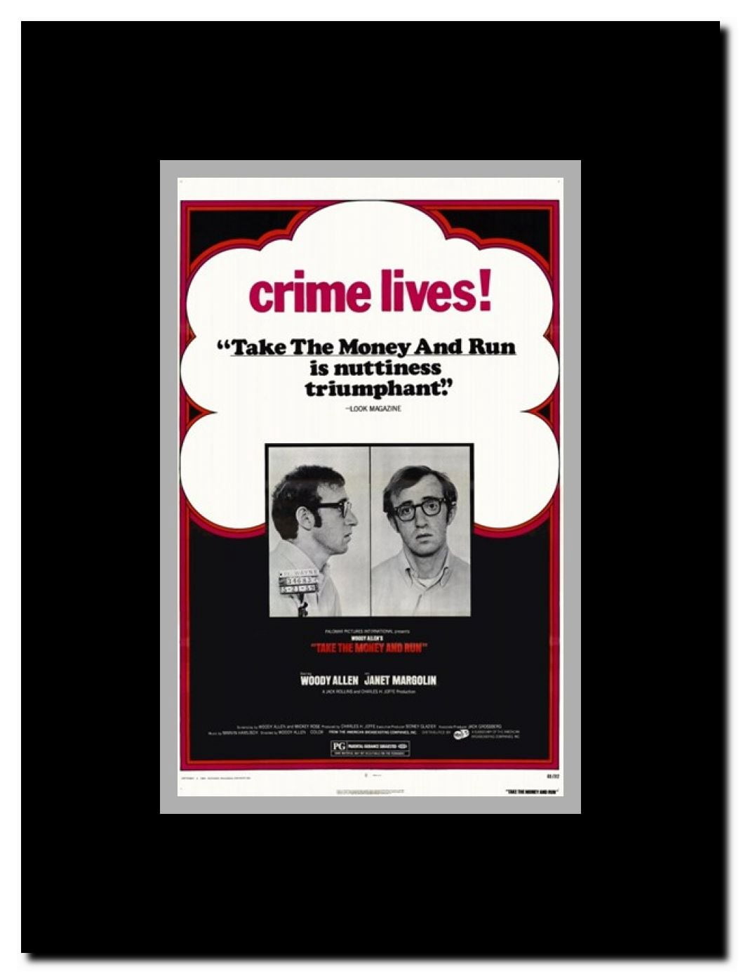 Take the Money and Run Framed Movie Poster