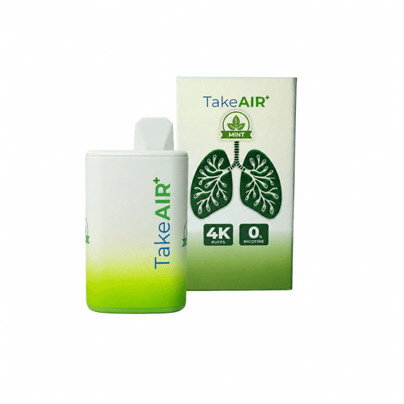 TakeAIR+ Nicotine-Free Diffuser Over 4K Puffs, All Natural, Smokeless Inhaler, Mint