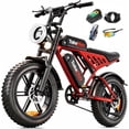 thumbnail image 1 of TakeMov Electric Bike for Adults, 2000W Peak Ebike, 40MPH 80Miles Electric Mountain Bike, 20" X 4.0 Fat Tire Adult Electric Bicycle with 48V 25AH Battery E Bikes, Full Suspension Electric Dirt Bike, 1 of 9