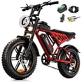 thumbnail image 1 of TakeMov Electric Bike for Adults, 750W Motor, 48V/25Ah, 80 Miles, 20"x4" Fat Tire Ebike, 7-Speed, E Mountain Bike, NFC Unlock, Class 3, UL2849, 1 of 9