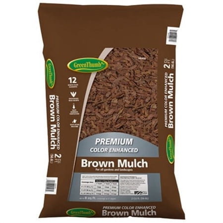 Takeji Green Thumb Brown Mulch, 2 cu ft with Moisture Retention
