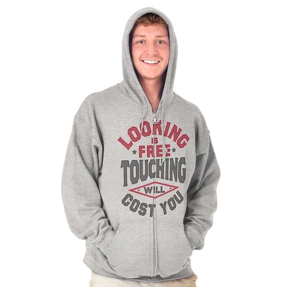 Taken Funny Flirty Relationship Joke Zip Up Hoodie Men's Women's Brisco Brands S