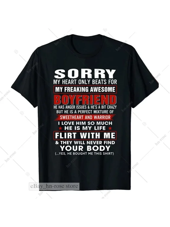 Taken Girlfriend Anniversary Gift Statement T-shirt
